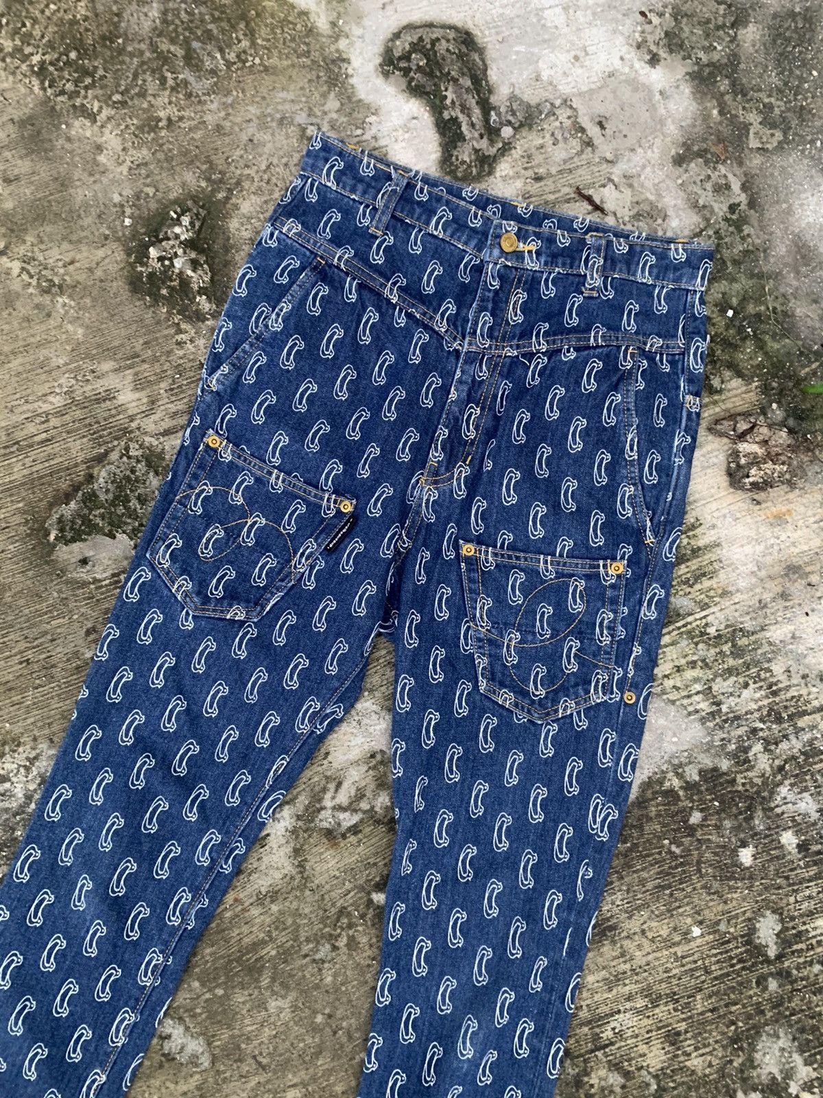 Issey Miyake × mercibeaucoup Mercibeaucoup issey miyake full print jeans Size 28" / US 6 / IT 42 - 4 Thumbnail