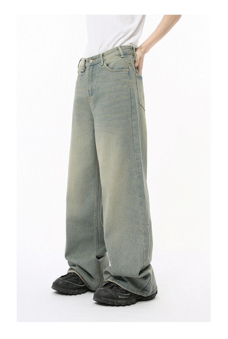 Japanese Brand × Jean Vintage washed straight wide leg jeans loose Size US 32 / EU 48 - 5 Thumbnail