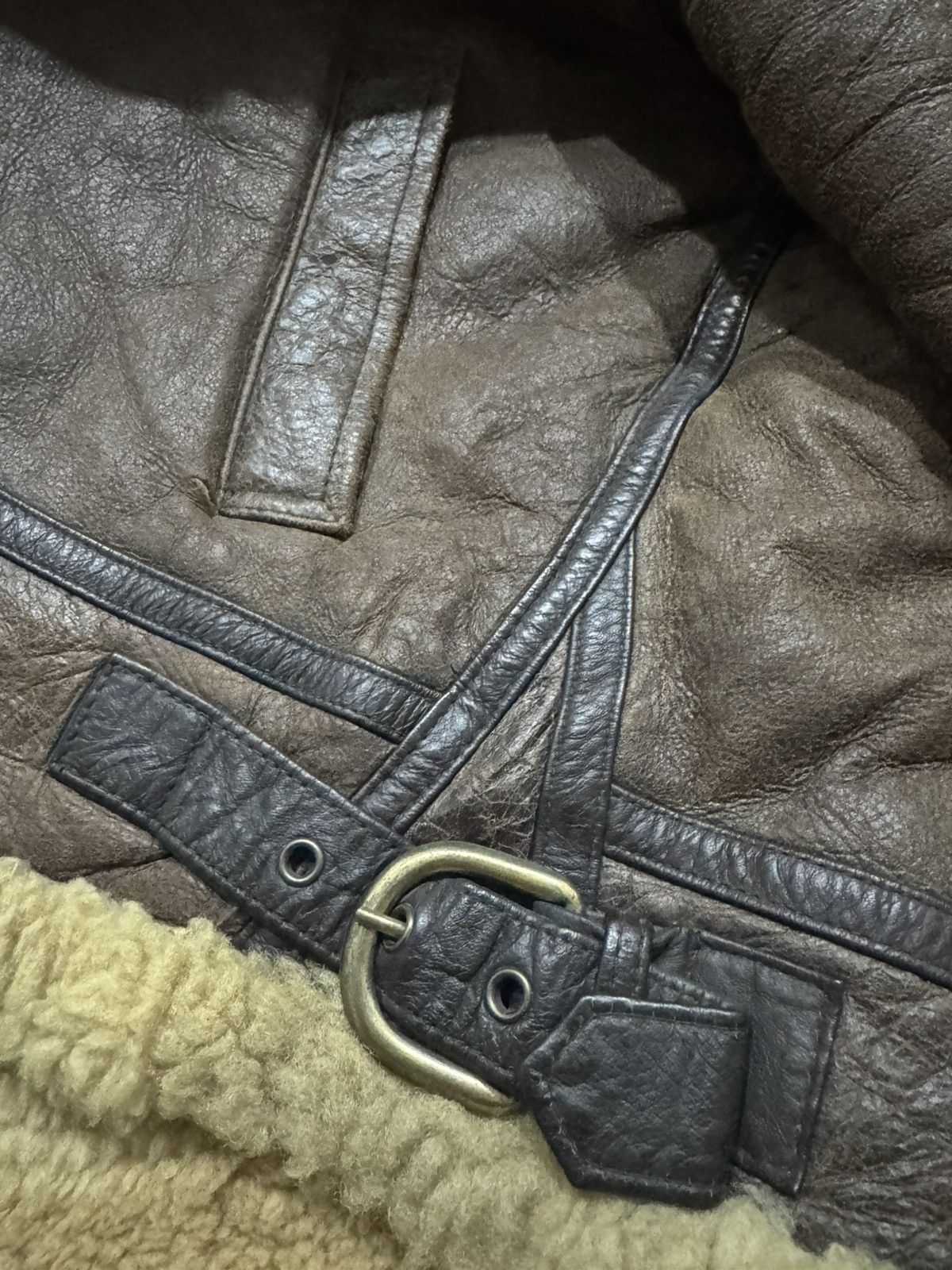 Genuine Leather Vintage Pottar B3 Sheep Skin Air Force Army Military Size US L / EU 52-54 / 3 - 7 Thumbnail