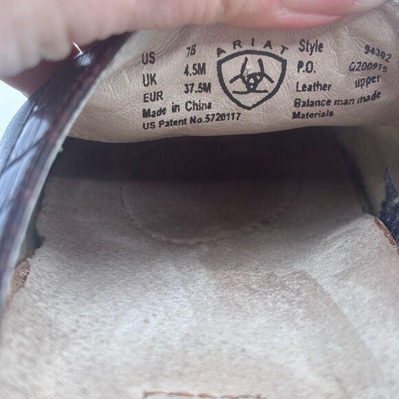 Ariat Ariat Apron-Toe Mules Women 7B Black & Brown Leather Slide Size US 7 / IT 37 - 5 Thumbnail