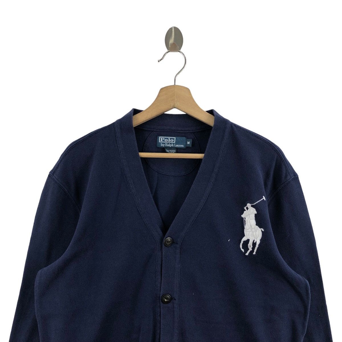 Polo Ralph Lauren × Vintage Pick!! Vtg POLO RALPH LAUREN Big Pony Embroidery Cardigan Size US M / EU 48-50 / 2 - 3 Thumbnail