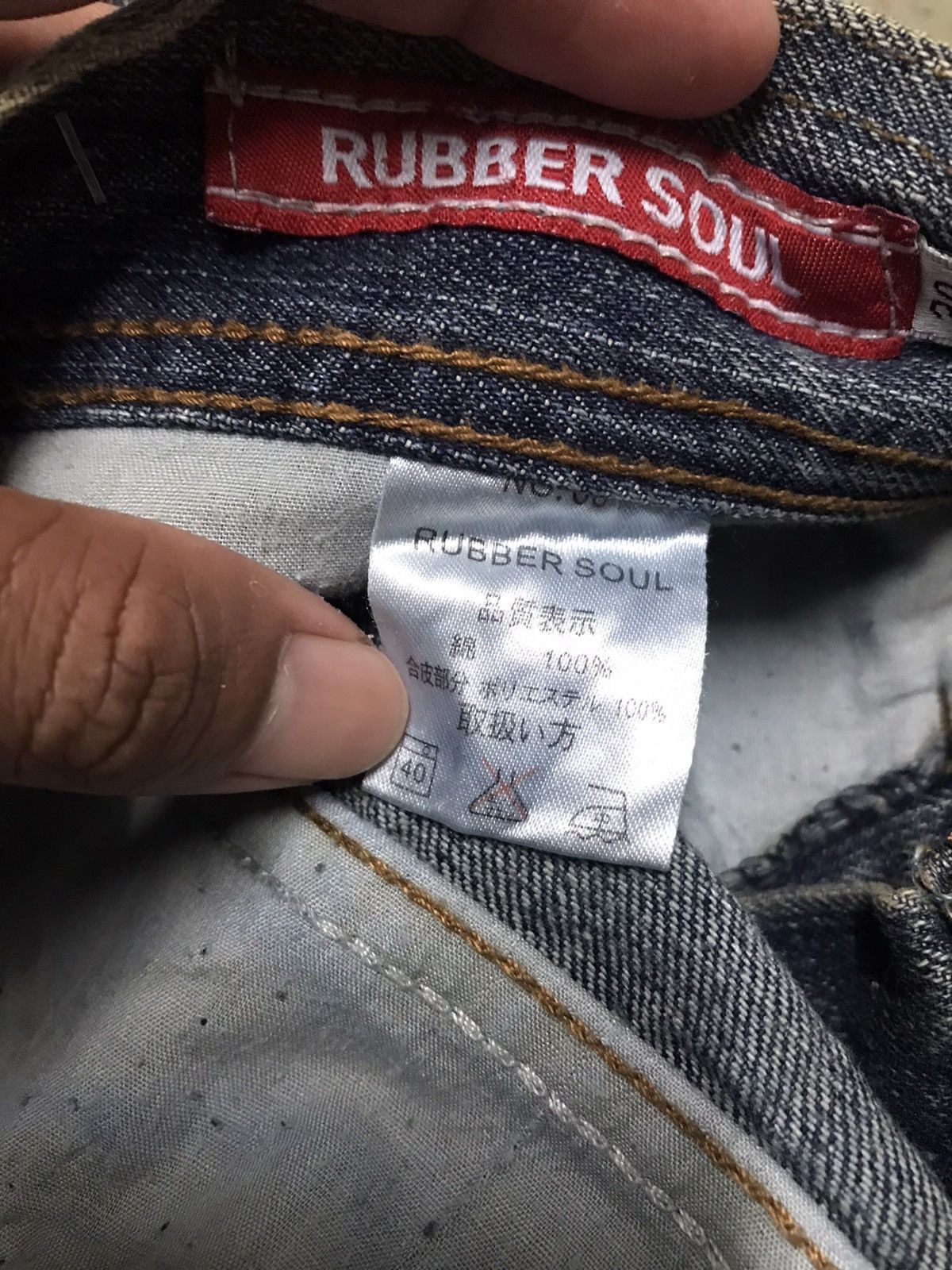Japanese Brand Japanese Rubber Soul Distressed Flared Baggy Jeans Size US 33 - 6 Thumbnail