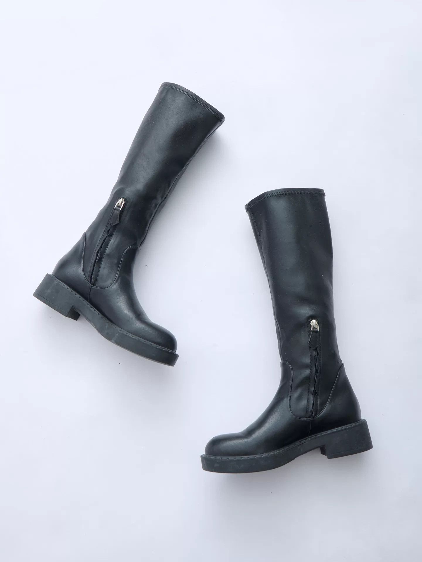Prada PRADA 00s Archive Mid-Calf Platform Leather Boots Size 37 Size US 6.5 / IT 36.5 - 5 Thumbnail