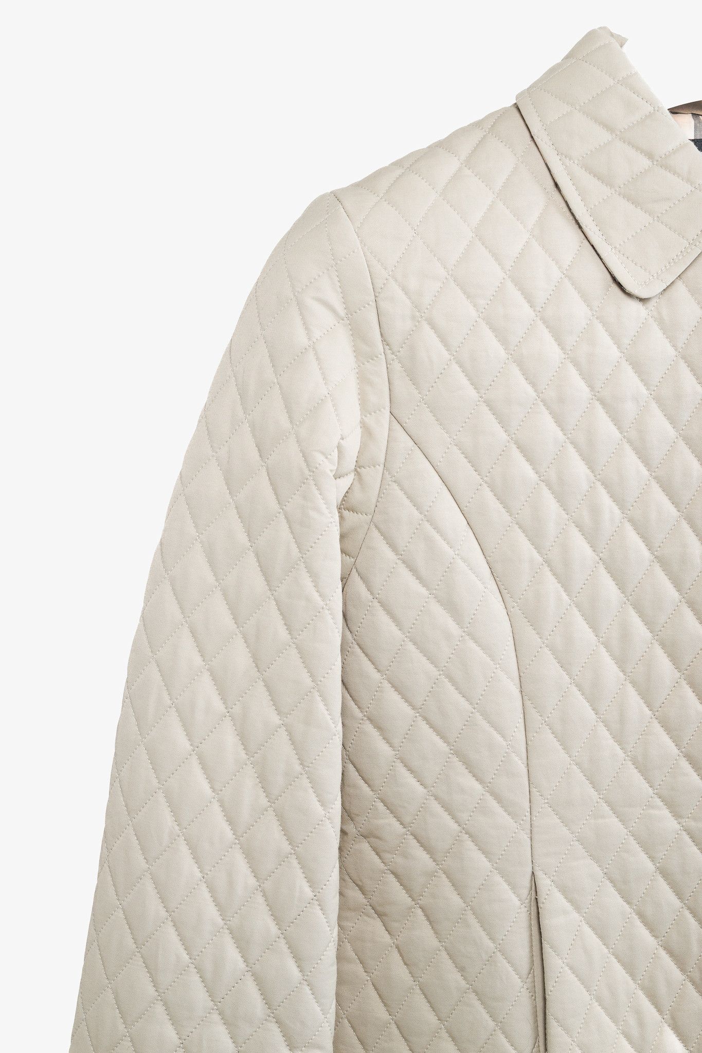 Burberry Burberry White Quilted Snap-Closure Jacket Size XS / US 0-2 / IT 36-38 - 4 Thumbnail
