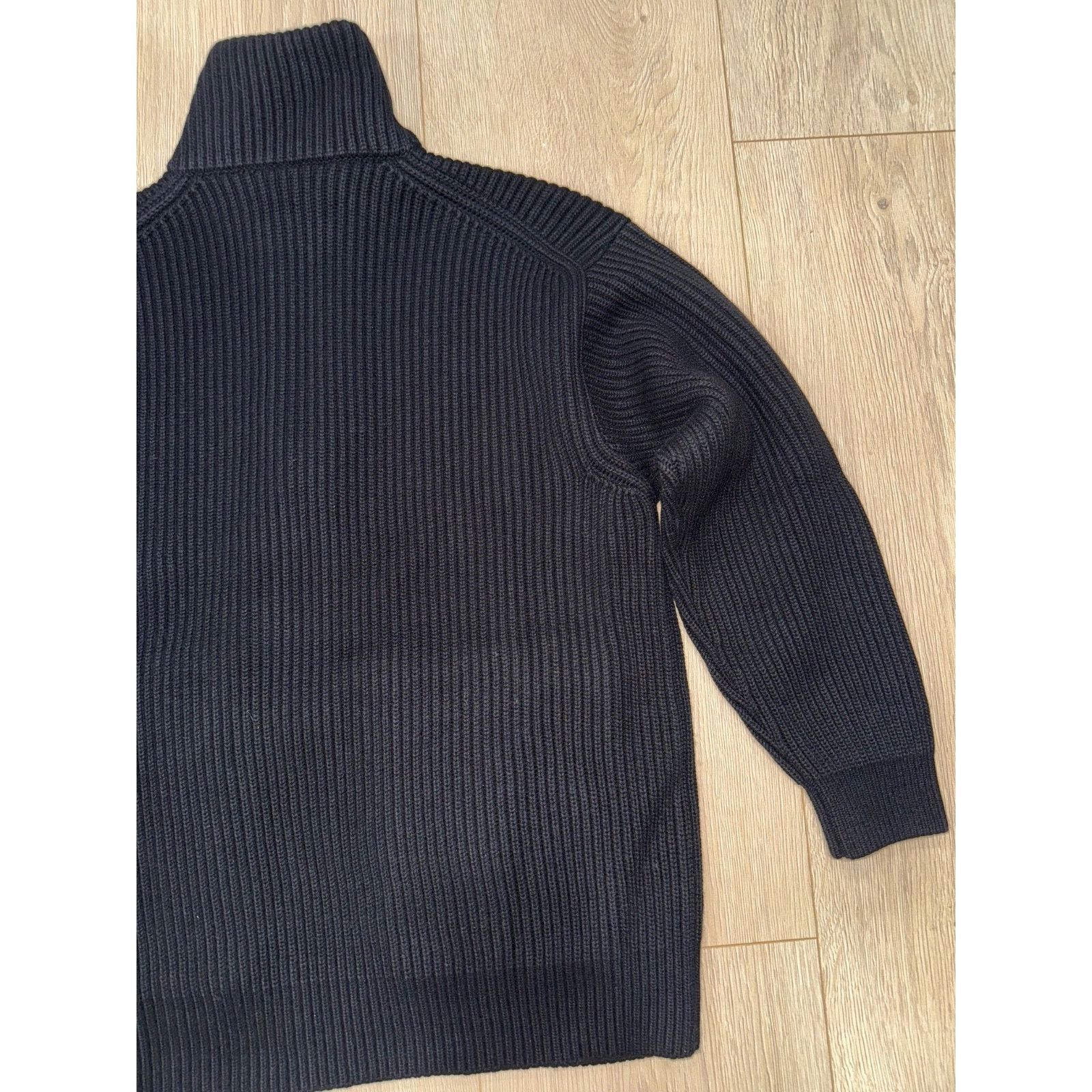 Hermes Logo Zip Up Zipper Cardigan Sweater Wool Knit Jacket 38 Size XS / US 0-2 / IT 36-38 - 13 Thumbnail