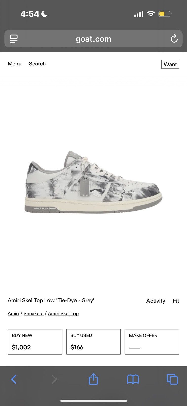 Amiri Amiri low top skel Size US 8 / EU 41 - 5 Thumbnail