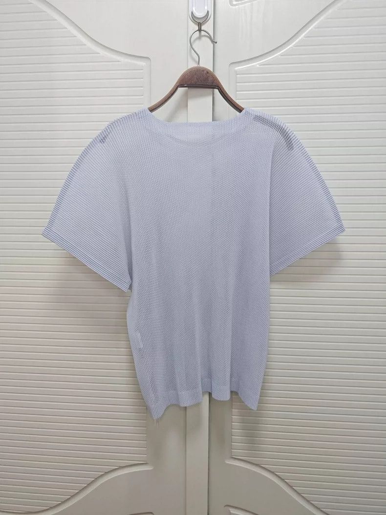 Issey Miyake issey miyake size:3 Light purple short-sleeved shirt 2506- Size XXS / US 00 / IT 34 - 2 Thumbnail