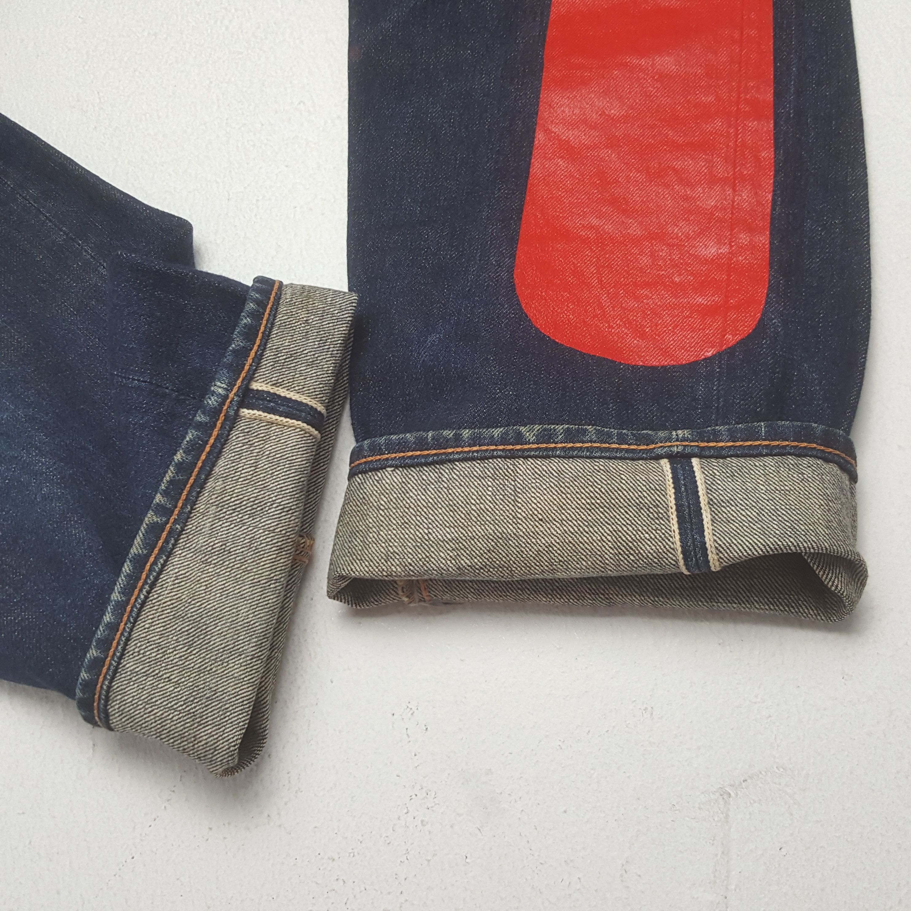 Evisu × Japanese Brand × Vintage Vintage Evisu Japanese Brand Daicock Custom Art Denim Jeans Size US 27 - 14 Thumbnail
