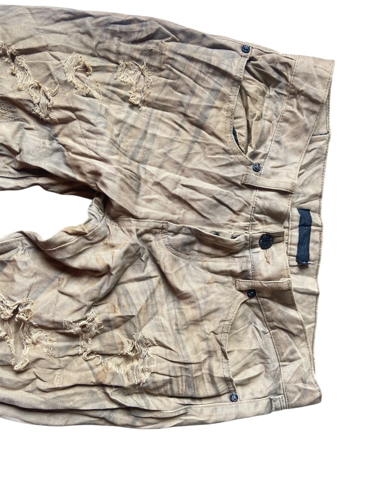 14th Addiction FUGA DISTRESSED FLARE UP BOOTCUT Size 31" - 4 Thumbnail