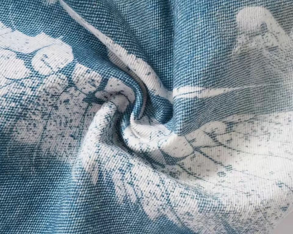 Jean Streetwear Baggy Loose Printed Washed Outdoor Jeans Pants Size US 31 - 8 Thumbnail