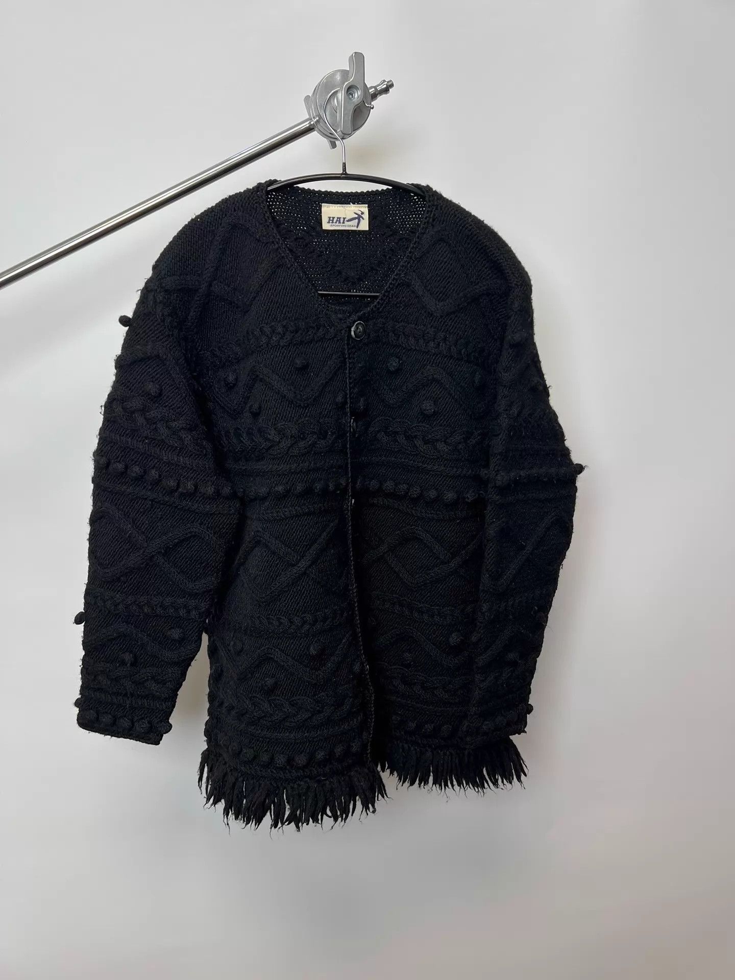 Issey Miyake Issey Miyake Vintage Tassel Pom Pom Wool Knit Cardigan M Size M / US 6-8 / IT 42-44 - 2 Thumbnail