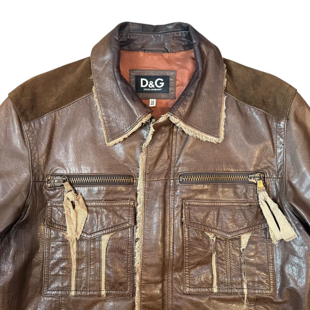 Dolce & Gabbana D&G Dolce & Gabbana Lamb Leather Vintage/Y2K Cowboy Jacket Size US M / EU 48-50 / 2 - 6 Thumbnail