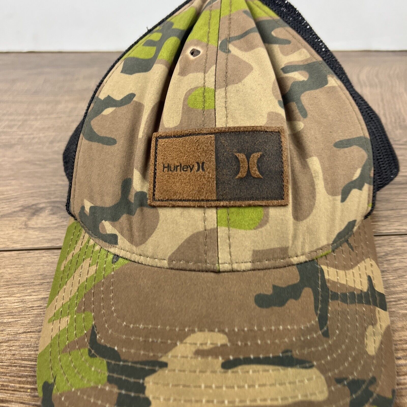 Hurley Hurley Snapback Hat Green Camo Hat Adjustable Adult Size Hat Size ONE SIZE - 7 Thumbnail
