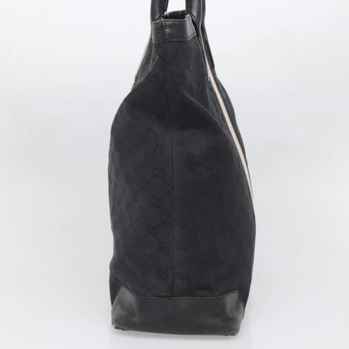 Gucci GUCCI GG Canvas Sherry Line Hand Bag Black Silver 002 002 Size ONE SIZE - 4 Thumbnail
