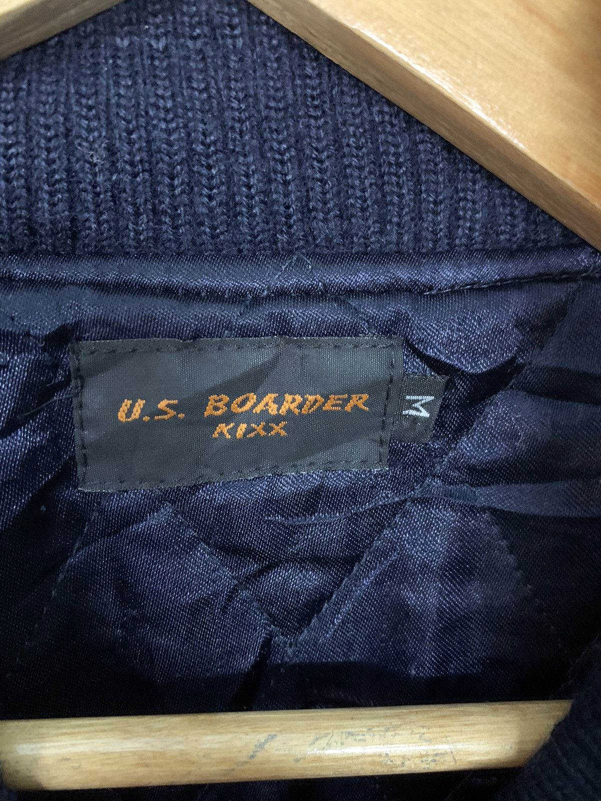 Vintage Vintage U.s Boarder Unlimited Space Varsity Leather Jacket Size US M / EU 48-50 / 2 - 6 Thumbnail