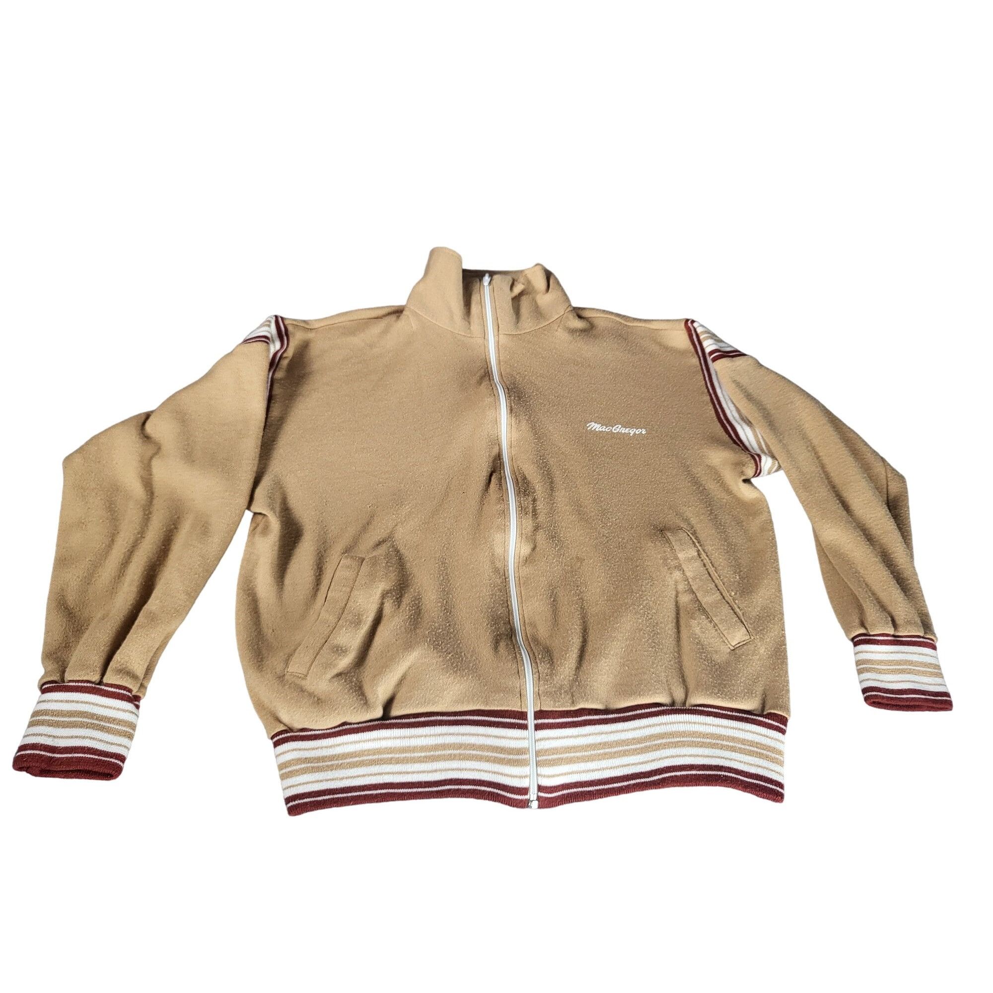 McGregor Vintage MacGregor Triple Knit Track Jacket Women Sz L Brown Size L / US 10 / IT 46 - 1 Thumbnail