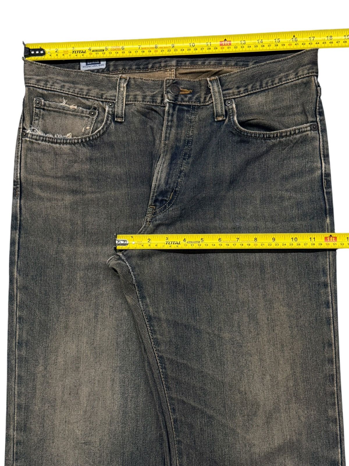 Edwin Vintage EDWIN 403 Japan Denim Jeans | Relaxed Straight | W34 Size US 34 / EU 50 - 18 Thumbnail