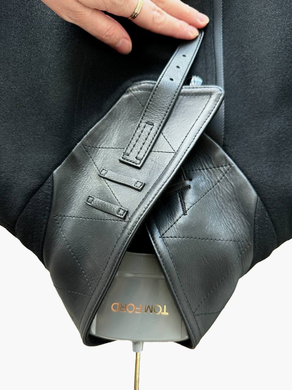 Tom Ford Tom Ford Men's Wool/Calf Leather Trim Jacket Size US L / EU 52-54 / 3 - 8 Thumbnail