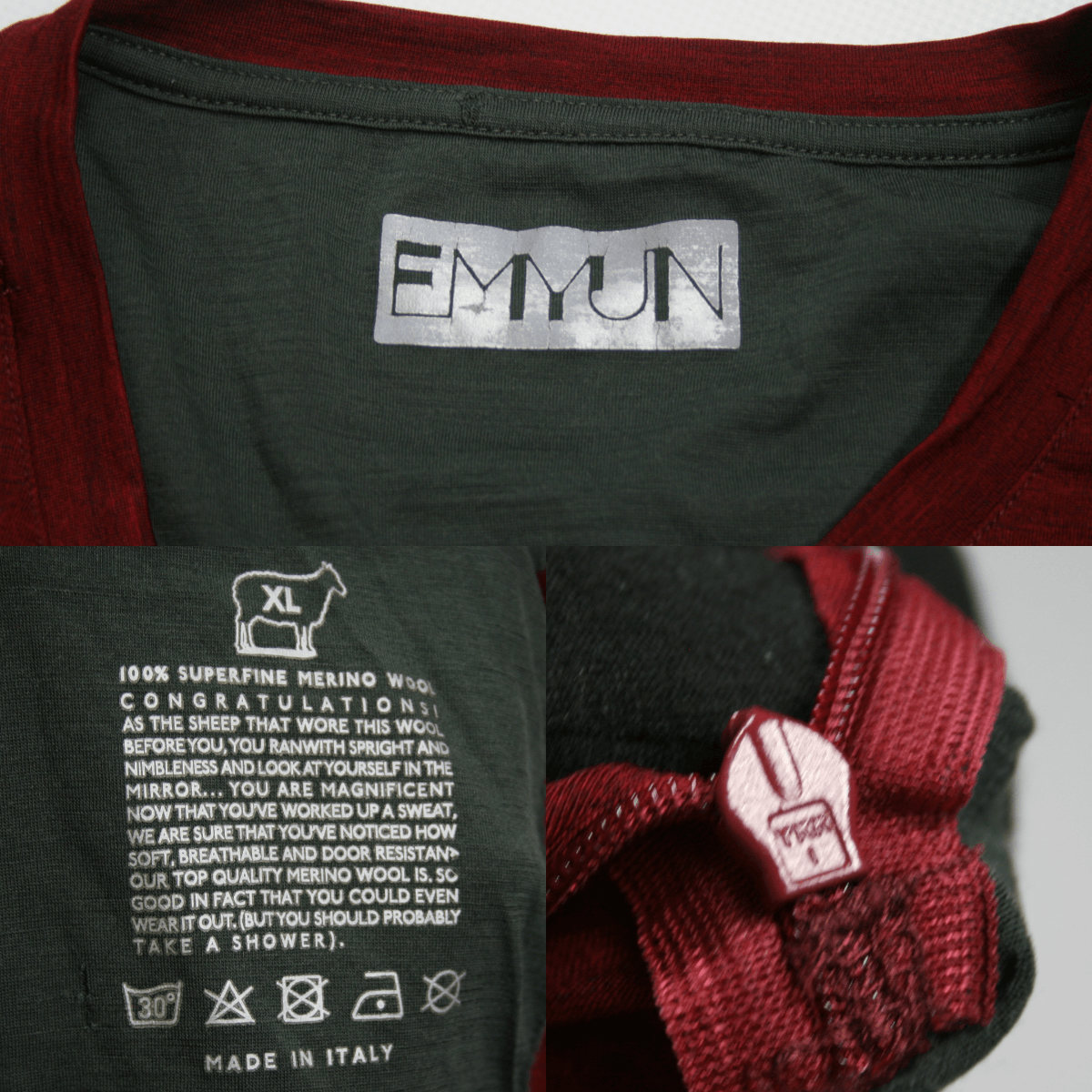 Other Emyun Swiss Merino Wool Sport T-Shirt Size US XL / EU 56 / 4 - 13 Thumbnail