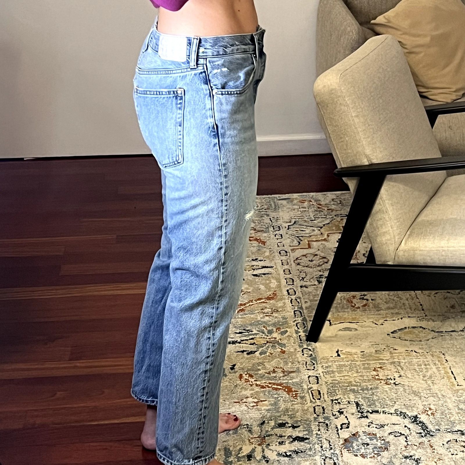 Everlane Everlane The Relaxed Straight Fit Jeans Organic Cotton 26 Size 26" / US 2 / IT 38 - 2 Thumbnail