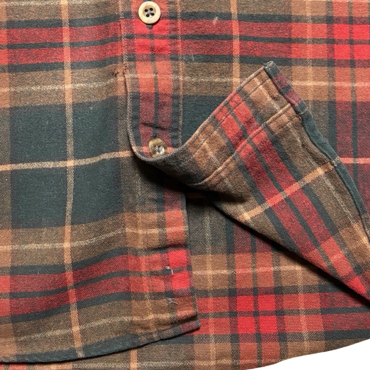 L.L. Bean Vintage LL Bean Shirt Mens L Plaid Chamois Cloth Flannel Size US L / EU 52-54 / 3 - 4 Thumbnail