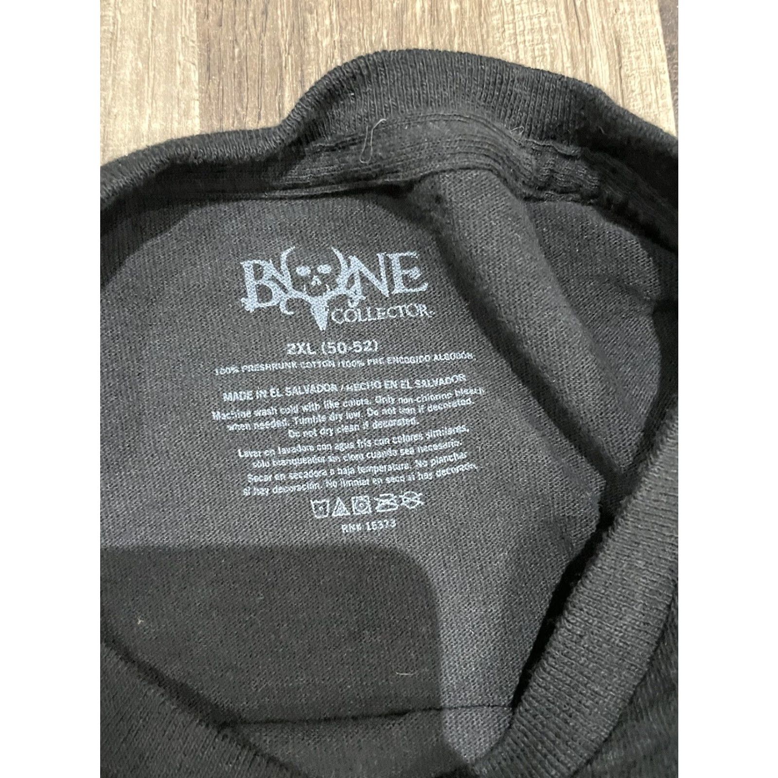 Bones BONE COLLECTOR T SHIRT 2XL Men Black T-Shirt Size US XXL / EU 58 / 5 - 2 Thumbnail