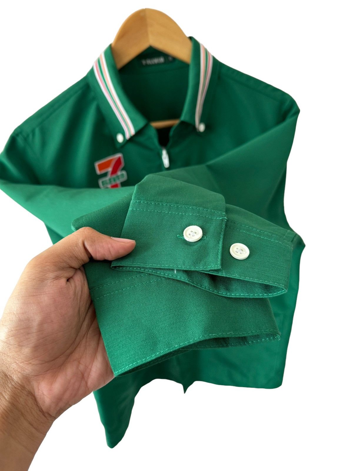 Japanese Brand Vintage 7-ELEVEN Uniform Shirt/Jacket Zip Up Size US M / EU 48-50 / 2 - 14 Thumbnail