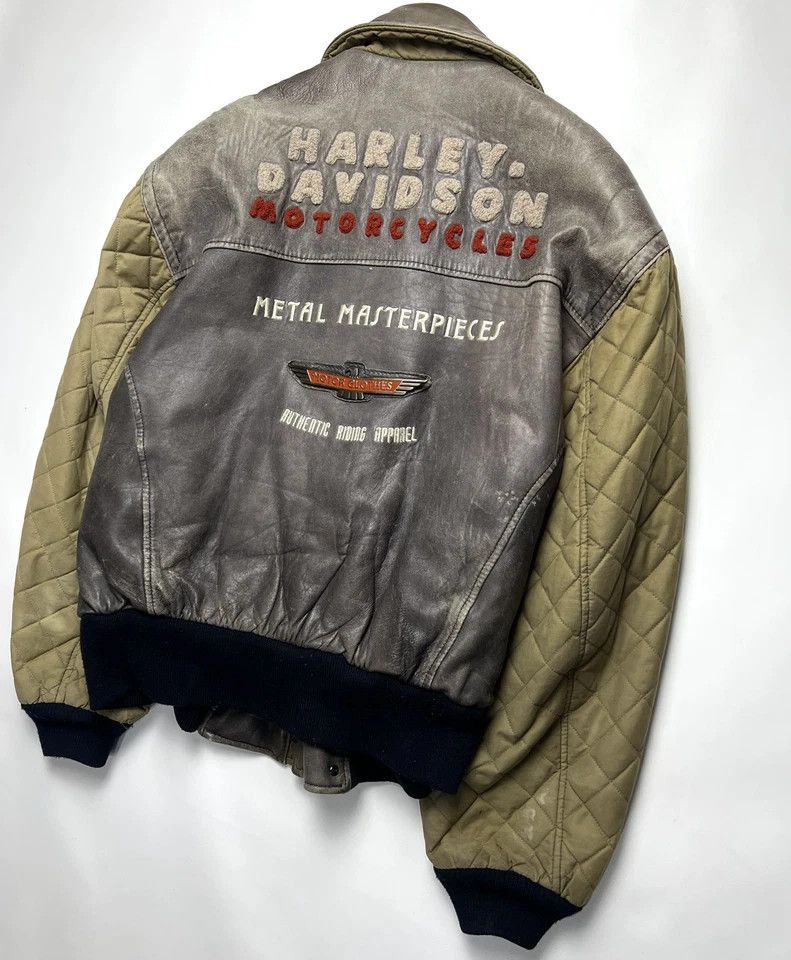 Harley Davidson Harley-Davidson RARE EXCLUSIVE Vintage Leather Jacket 1970s Size US M / EU 48-50 / 2 - 10 Thumbnail