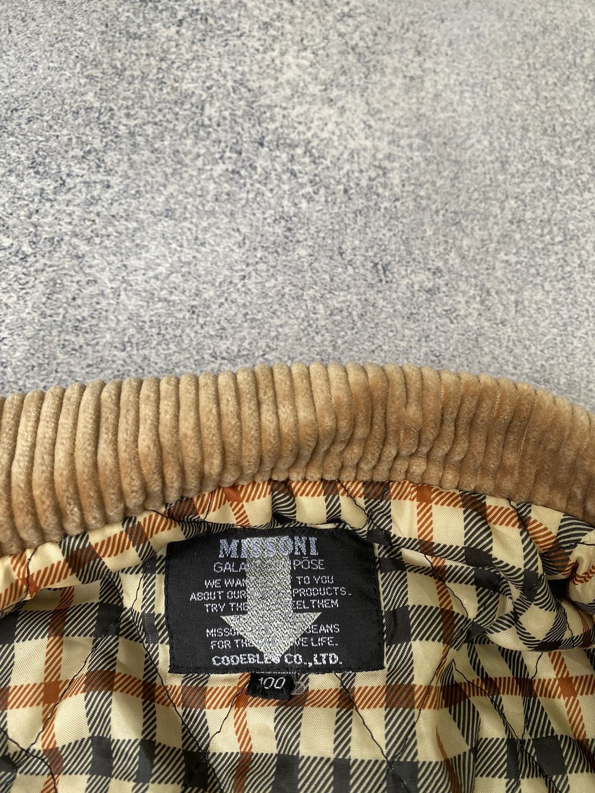 Designer × Missoni × Vintage Vintage Missoni Corduroy Coat Size US L / EU 52-54 / 3 - 9 Thumbnail