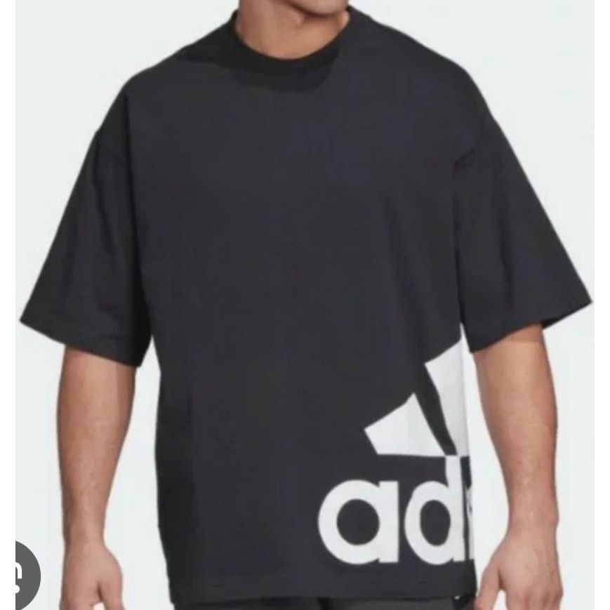 Adidas Adidas Black and White Logo T-Shirt - Size Extra Large Size US XXL / EU 58 / 5 - 1 Thumbnail