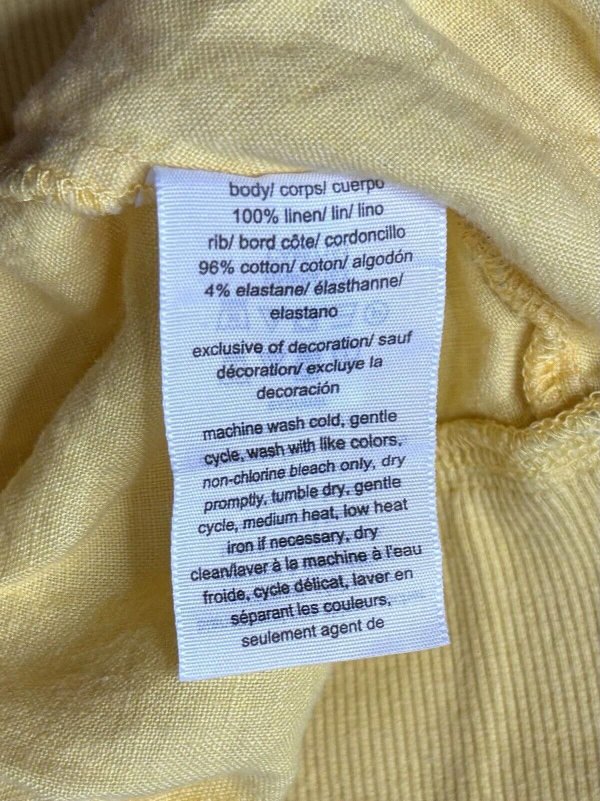 Tommy Hilfiger Tommy Hilfiger Linen Sweater Womens Medium Cotton Rib Yellow Size M / US 6-8 / IT 42-44 - 3 Thumbnail
