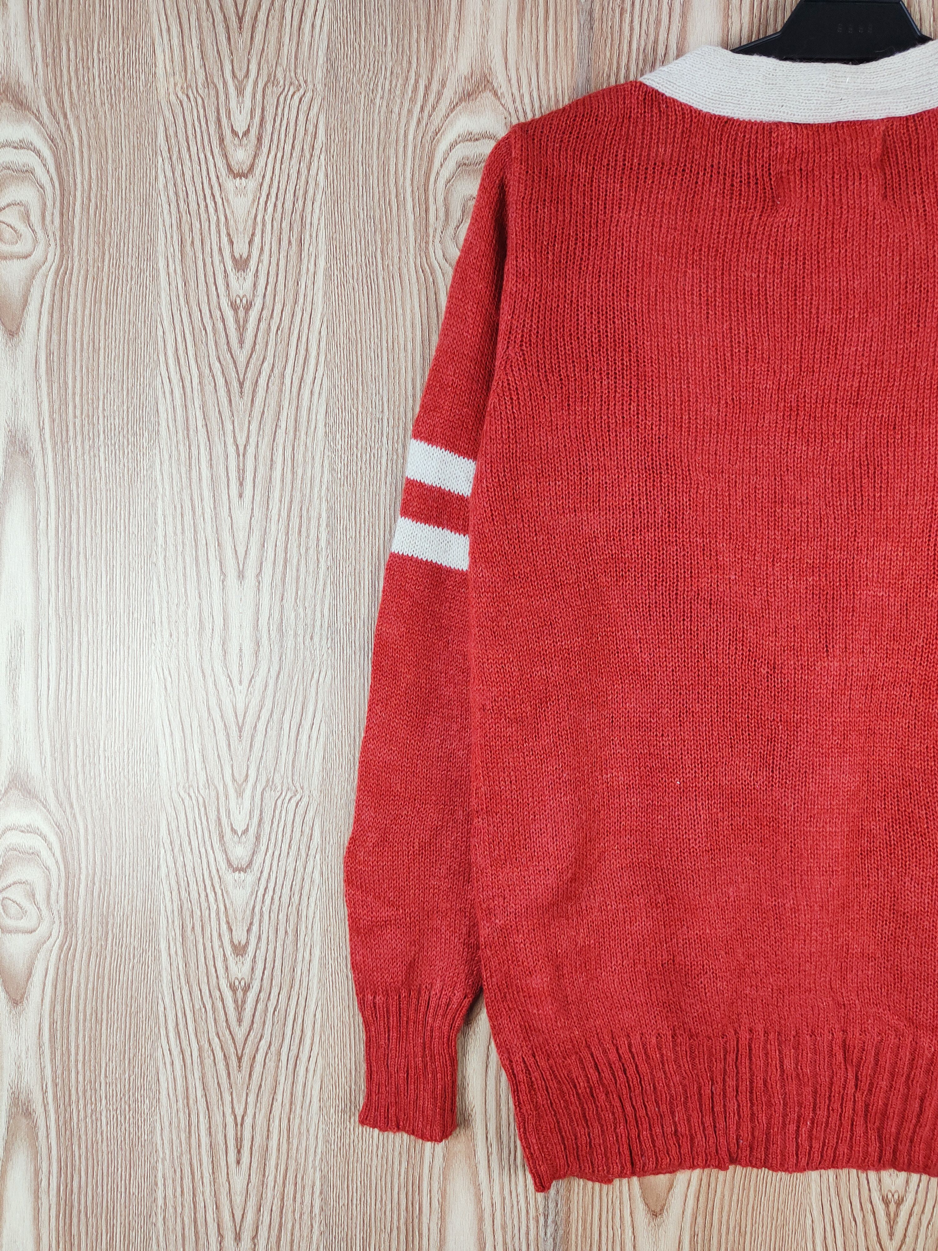 Japanese Brand Double Name Orange Knitwear Cardigan #W154 Size US M / EU 48-50 / 2 - 8 Thumbnail