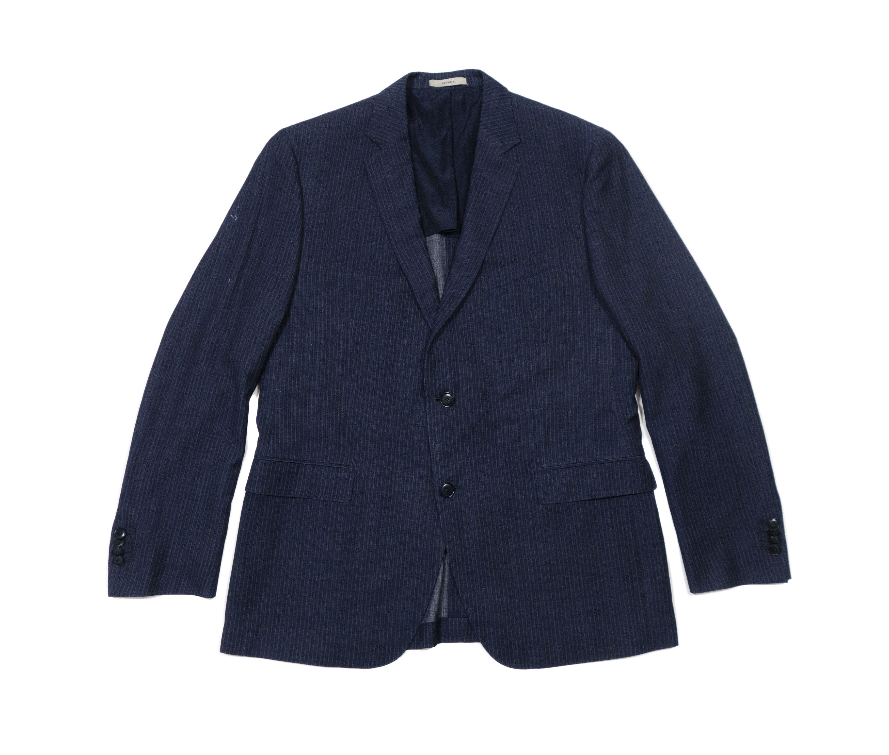 Boglioli Covent Pinstripe 100% Virgin Wool Drop 6 Suit Size 54R - 2 Thumbnail