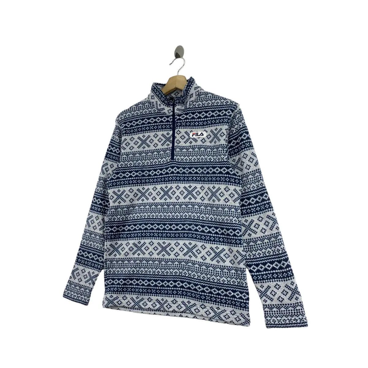 Fila FILA Navajo Aztec Native Design Half Zipper Knitwear Fleece Size US M / EU 48-50 / 2 - 3 Thumbnail
