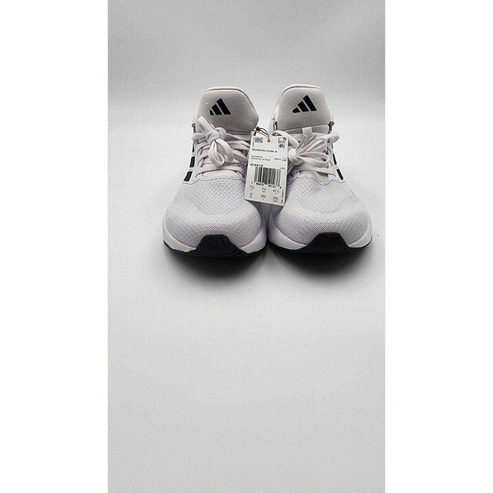 Adidas Adidas Runfalcon 5 White Black Red Cloudfoam Running Shoes M Size US 8 / EU 41 - 1 Thumbnail