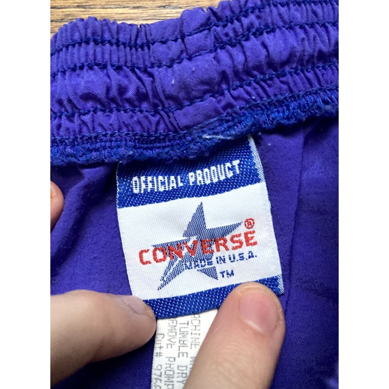 Converse VINTAGE Converse Sweatpants Gym Workout Jogger Pants USA Made Mens XL Blue Size US 36 / EU 52 - 4 Thumbnail