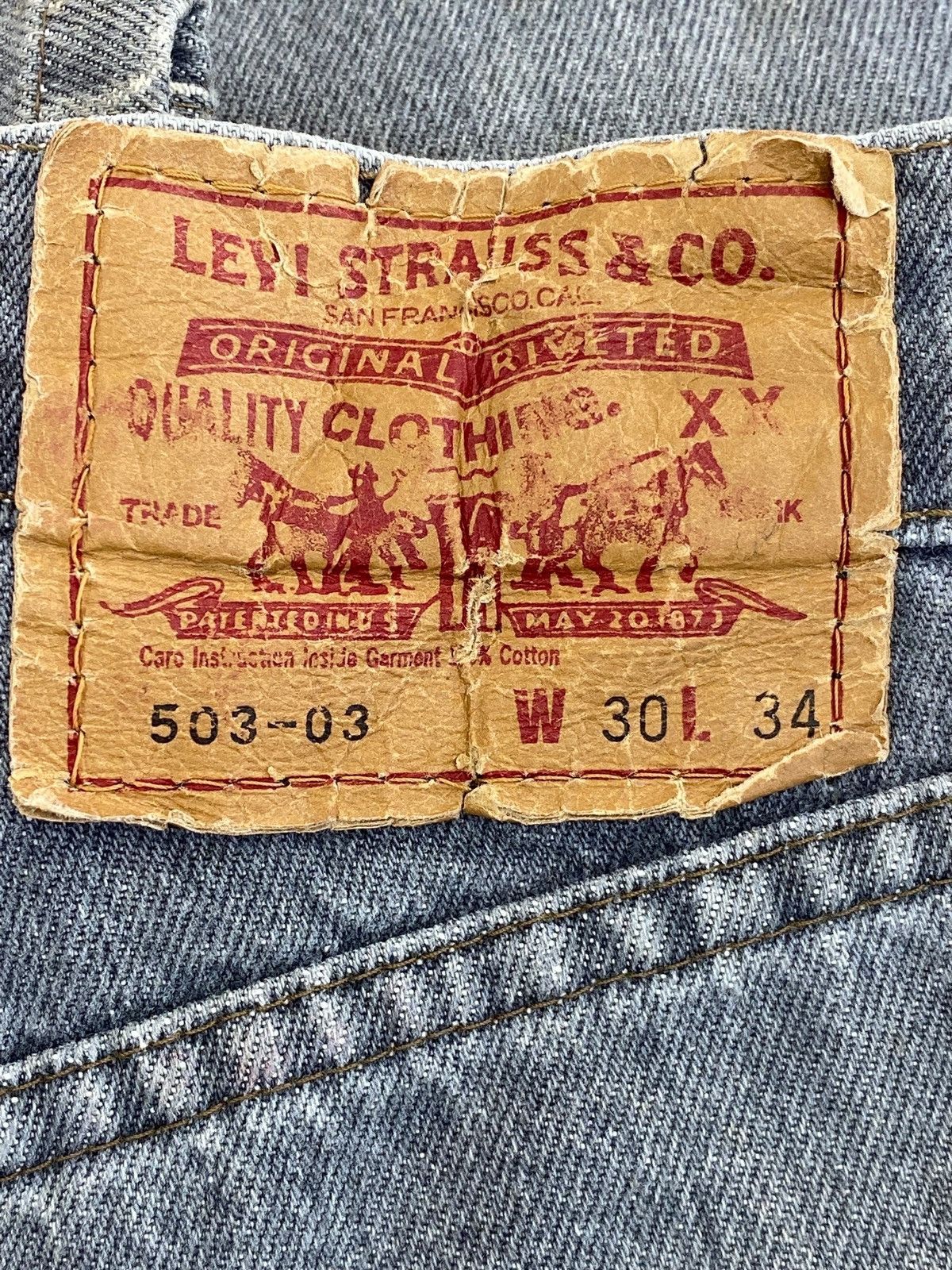 Levi's Levi’s 503 Straight Style Jeans Size US 30 / EU 46 - 12 Thumbnail