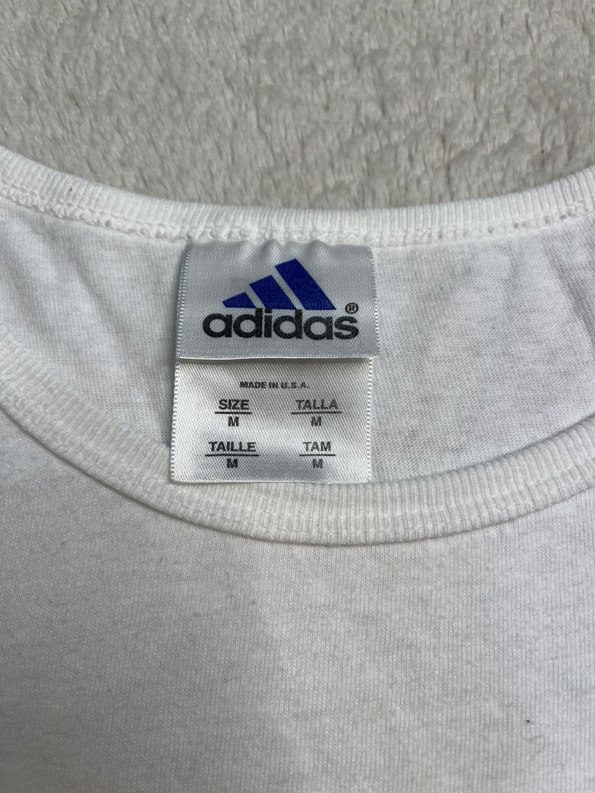 Adidas Vintage 90s Adidas White Long Sleeve Logo T Shirt Women’s M Size M / US 6-8 / IT 42-44 - 5 Thumbnail