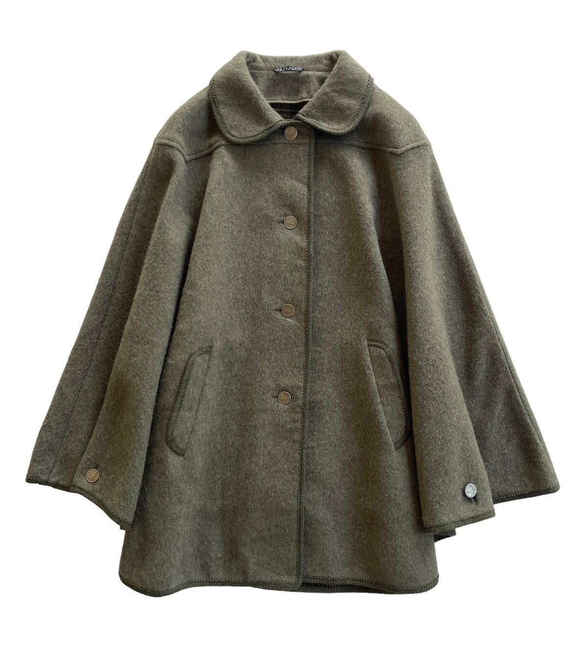 Vintage Vintage 70s Steinbock Wool Poncho Size M / US 6-8 / IT 42-44 - 1 Thumbnail