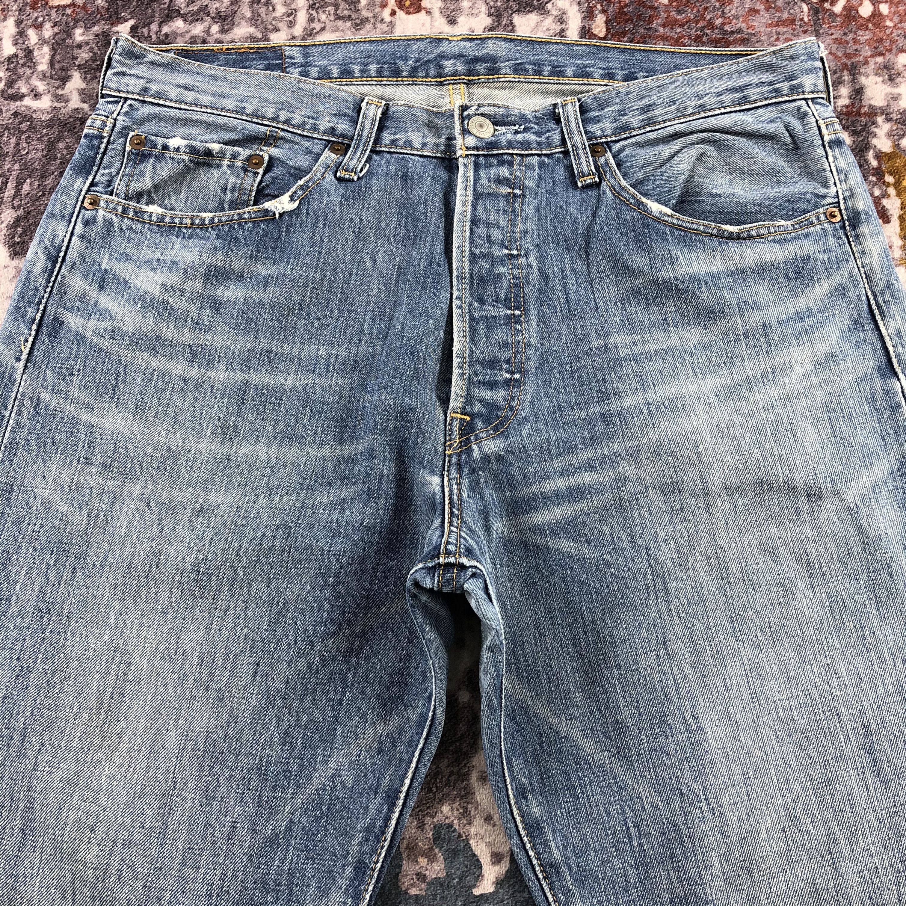 Levi's × Vintage 90s Vintage Blue Wash Levis 501 Jeans-JM2719 Size US 36 / EU 52 - 3 Thumbnail