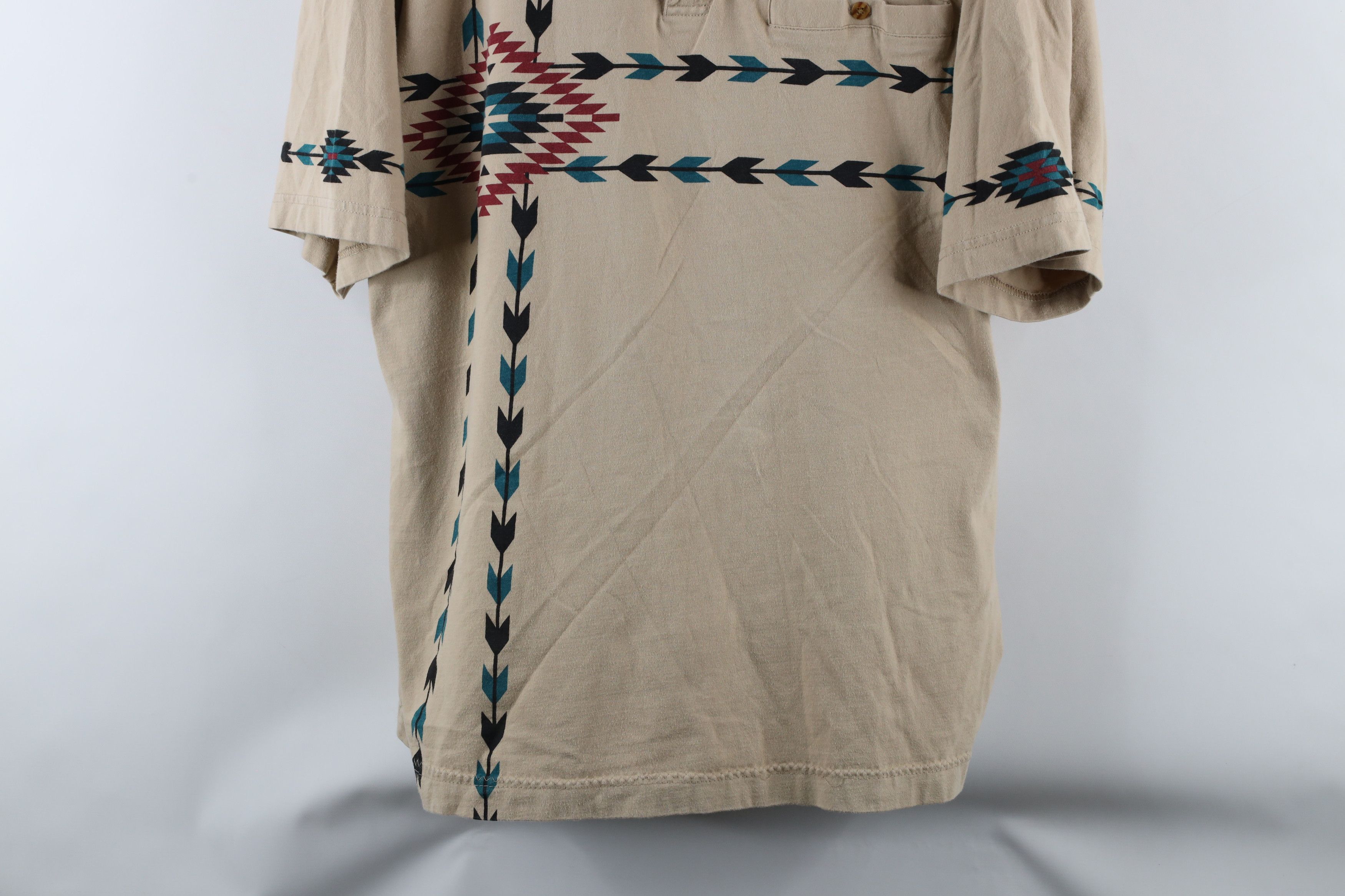 Vintage Vintage 90s Streetwear Southwestern Collared Polo Shirt Size US XXL / EU 58 / 5 - 3 Thumbnail