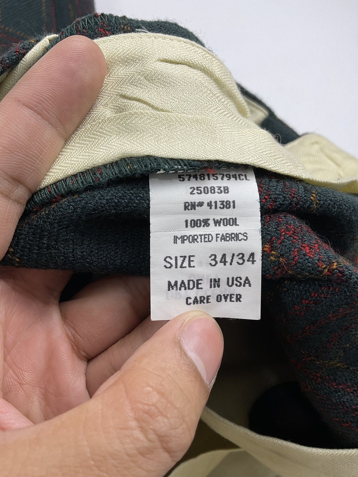 RRL Ralph Lauren Ralph Lauren RRL 1940's Plaid Wool Hunting Pants Size US 34 / EU 50 - 13 Thumbnail