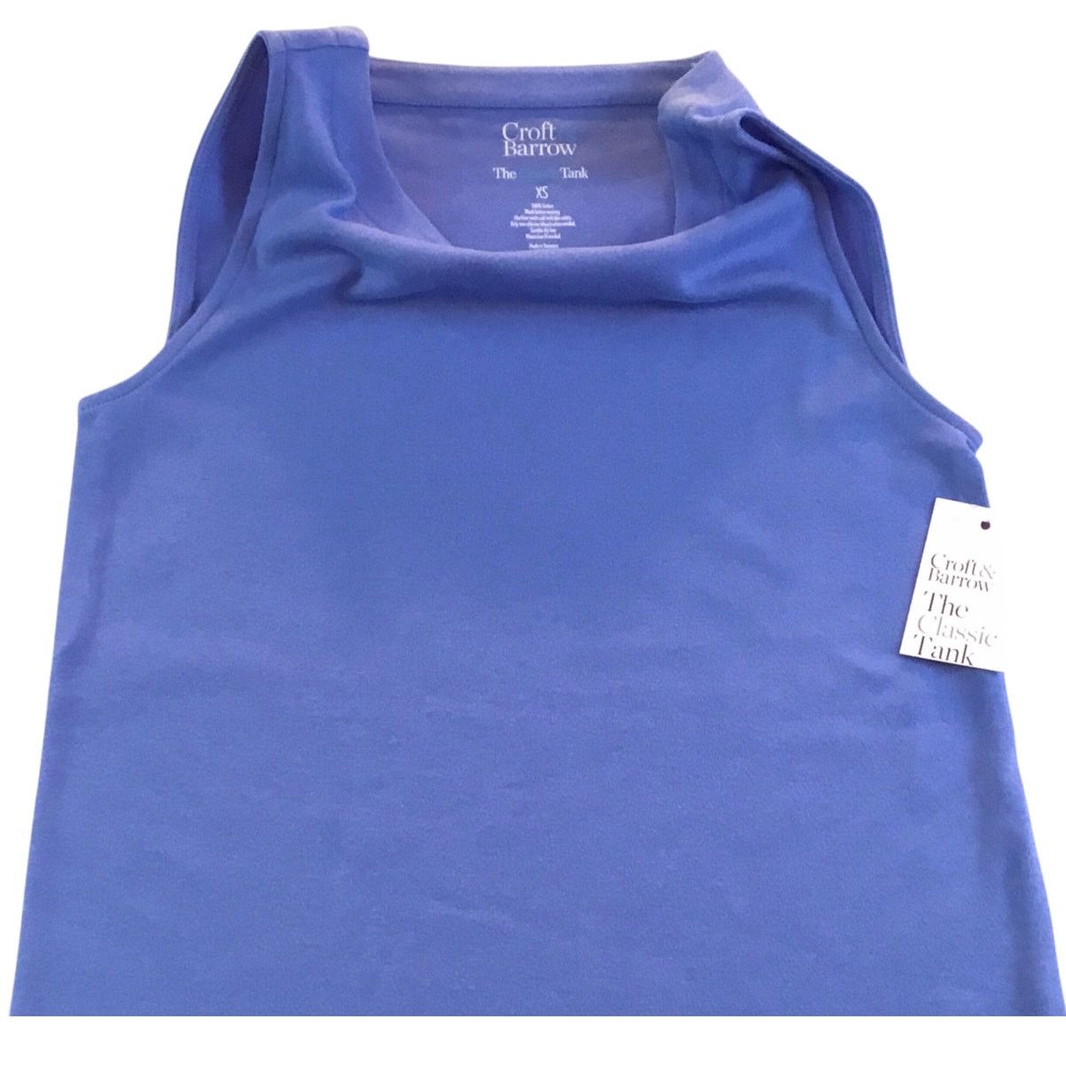 Croft & Barrow Croft & Barrow Classic Tank Periwinkle Blue NWT Size X-Small Size XS / US 0-2 / IT 36-38 - 1 Thumbnail