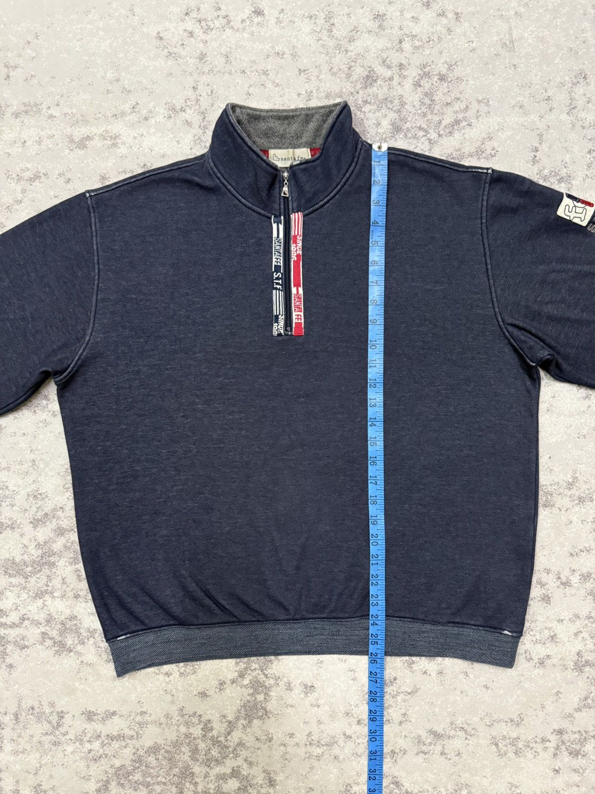 Vintage Santa Fe Fleece Lined Halfzipper Sweatshirt Size US L / EU 52-54 / 3 - 16 Thumbnail