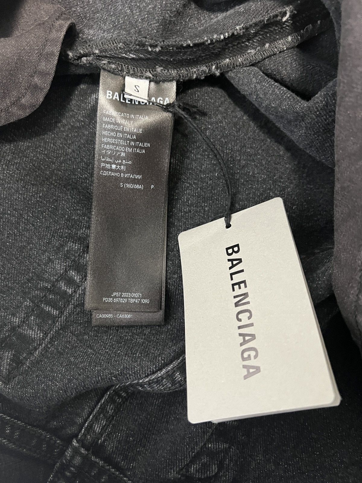 Balenciaga *Sz. S* Balenciaga Lost Tape Flared Denim Grey Size US 32 / EU 48 - 4 Thumbnail