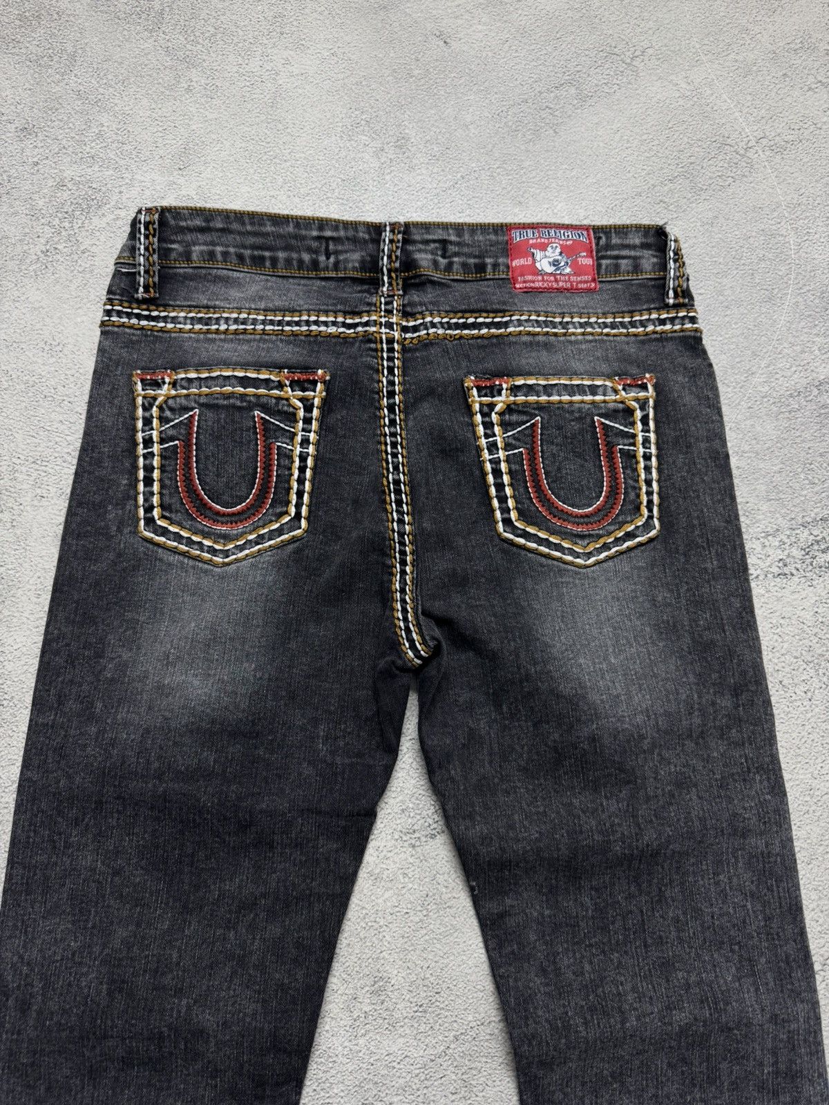 True Religion Vintage Y2k True Religion USA Denim Jeans 90’s Size 33" - 3 Thumbnail