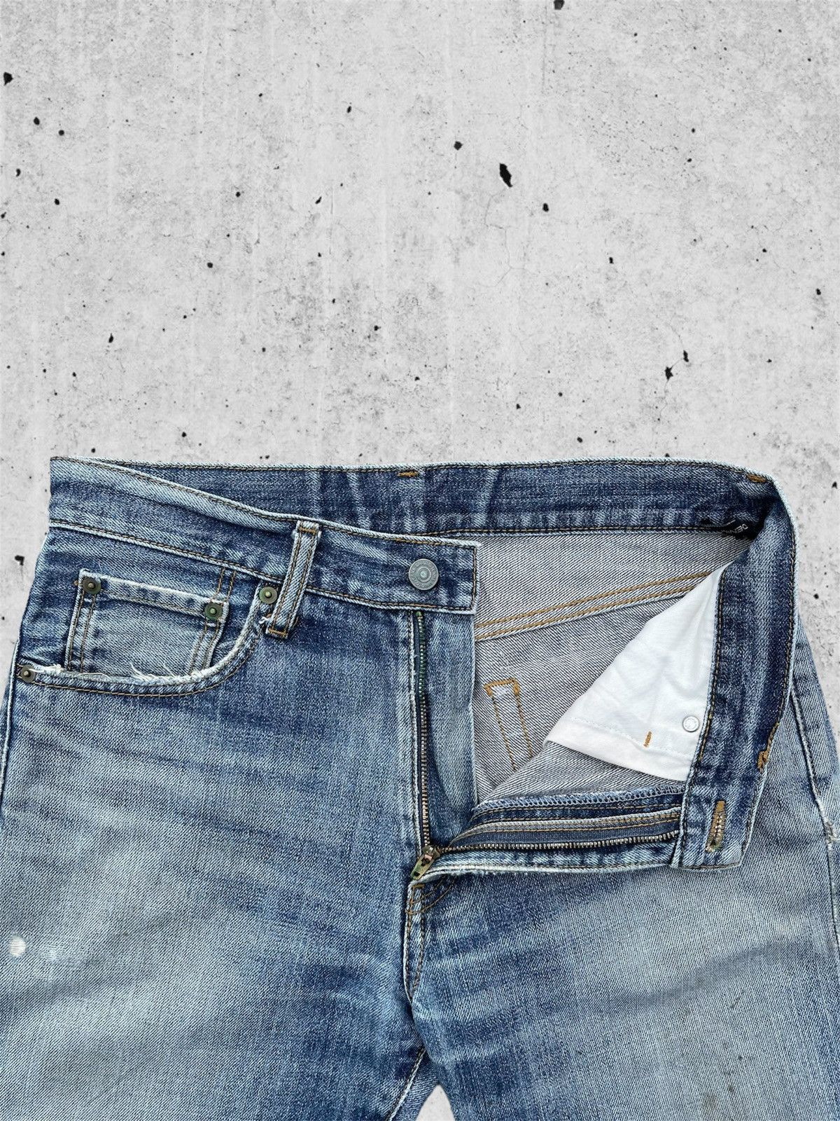 Rusty × Uniqlo 🔥 Uniqlo Rusty Distressed Denim Streetwear W30🔥 Size US 30 / EU 46 - 6 Thumbnail