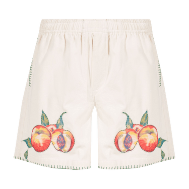 Pre-owned Bode Peach Shorts In Sand