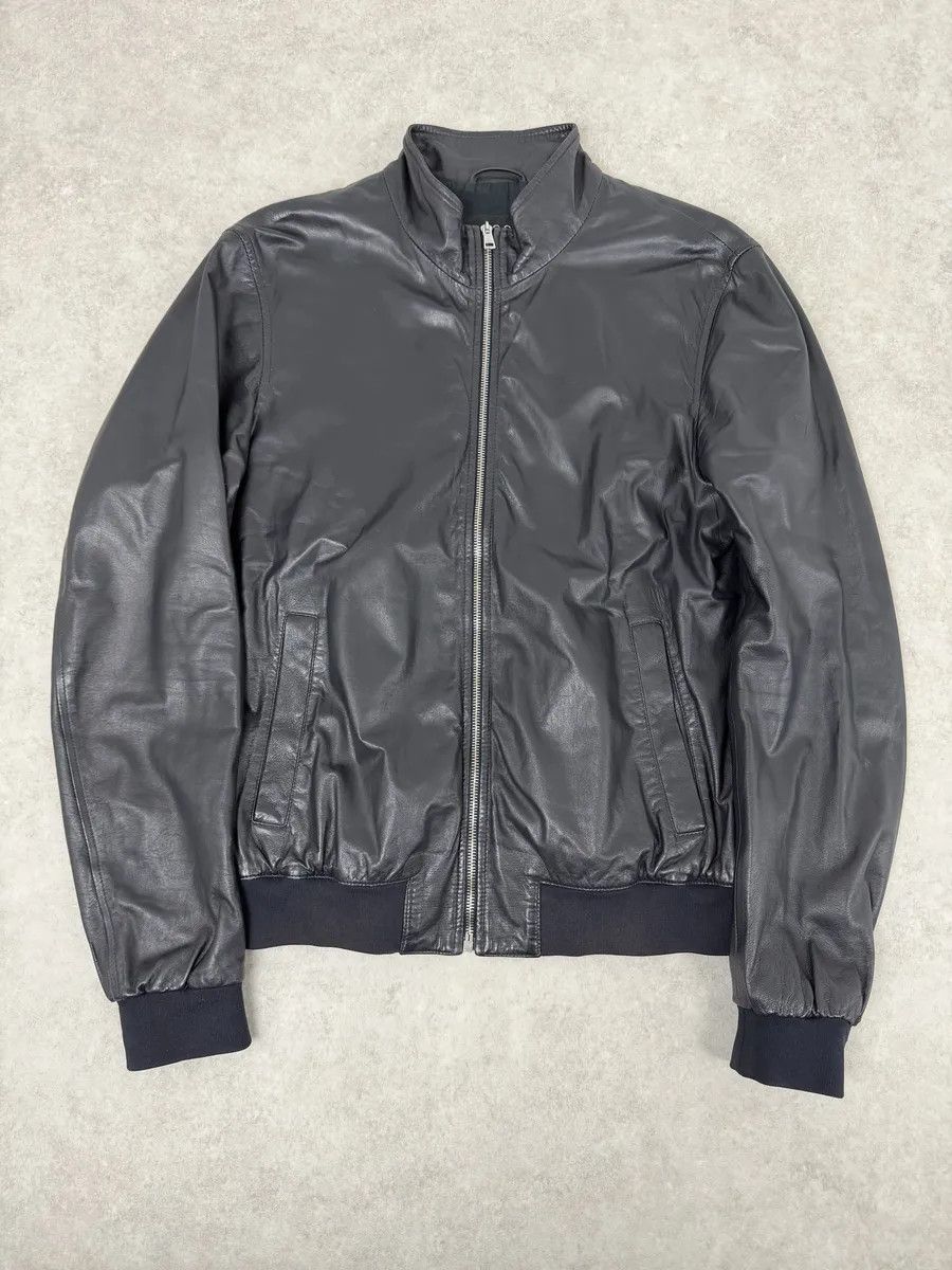 Gucci 2000s Gucci Black Leather Minimalist Jacket Size US M / EU 48-50 / 2 - 1 Thumbnail
