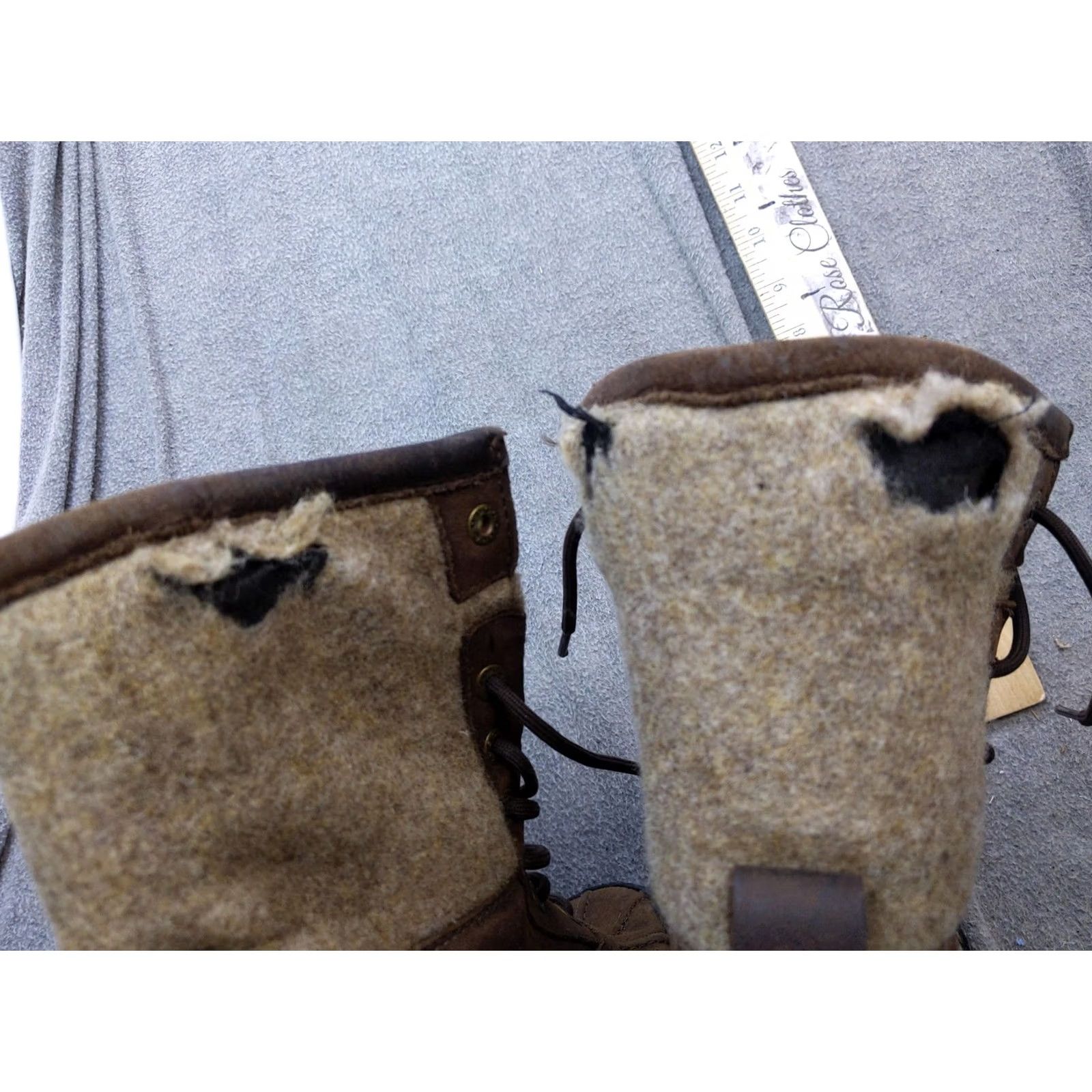Ugg UGG Boots Womens Size 8 Brown Leather Shearling Waterproof Winter Snow Boot Size US 8 / IT 38 - 3 Thumbnail